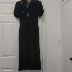 Vintage Franklin of Chicago tulip overlay dress